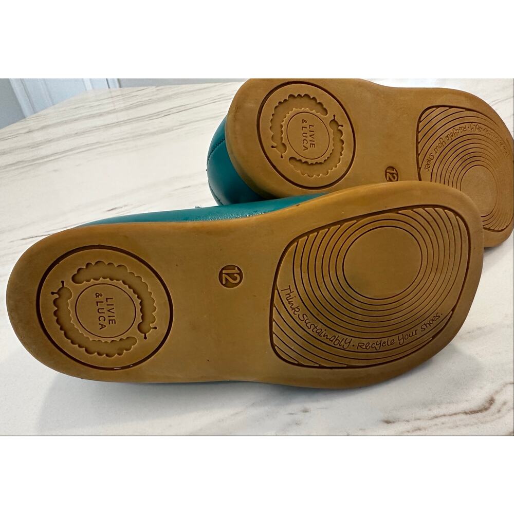 Livie & Luca Opry T-Strap Mary Jane Turquoise NWOT Girls Toddler 12 Adorable! - Picture 8 of 9